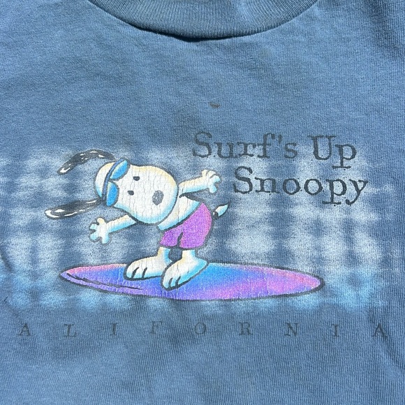 Vintage kids Knotts Berry Farm surfs up snoopy California made in USA. Size XS - Picture 5 of 13